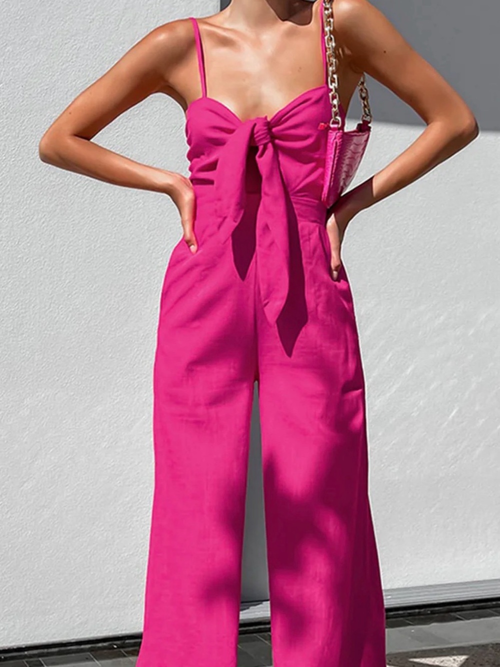 Commense Cotton Twist Detail Jumpsuit - Large - Picture 4 of 7